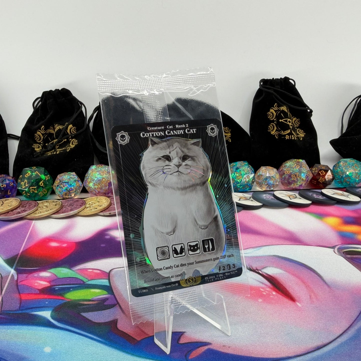 #1062 Cotton Candy Cat *3rd PLACE* | T1/005 | Holo | Promo Sealed Pack | Rare (EN)