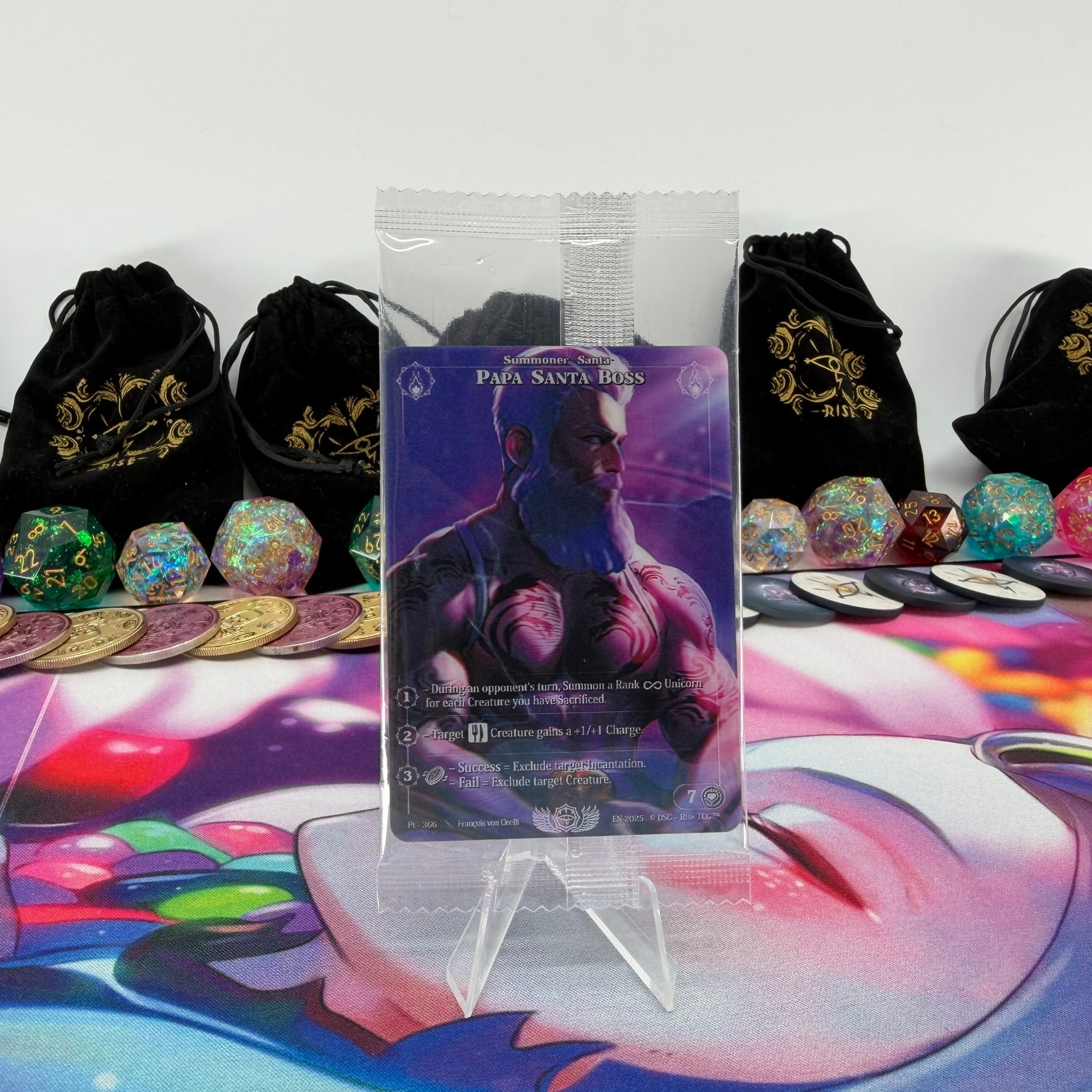 #1109 Papa Santa Boss | Pt - 366 | Depth Lenticular | Prestige 2025 Sealed Pack | Rare (EN)