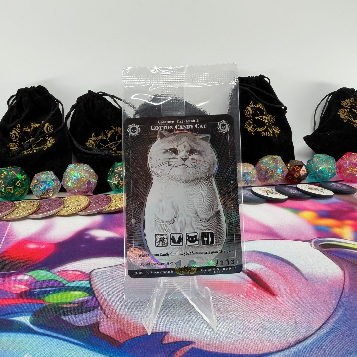 #1113 Cotton Candy Cat *3rd PLACE* | T1/005 | Holo | Promo Sealed Pack | Rare (EN)