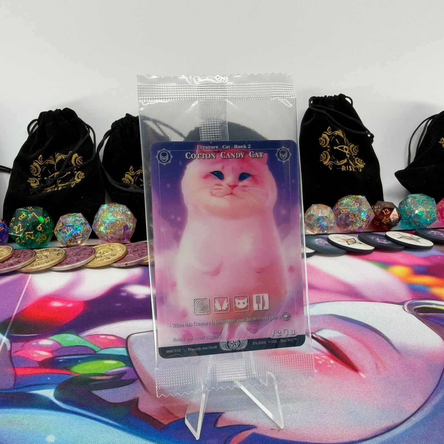 #1154 Cotton Candy Cat | 066/232 | Depth Lenticular | Candypocalypse Sealed Pack | Rare (EN)