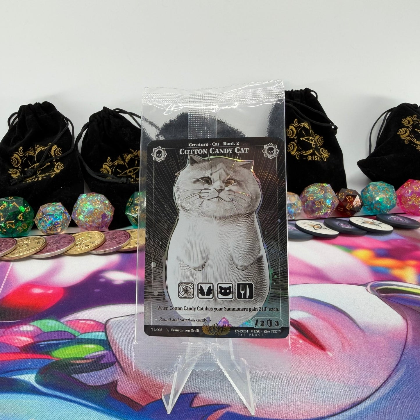 #1181 Cotton Candy Cat *3rd PLACE* | T1/005 | Holo | Promo Sealed Pack | Rare (EN)