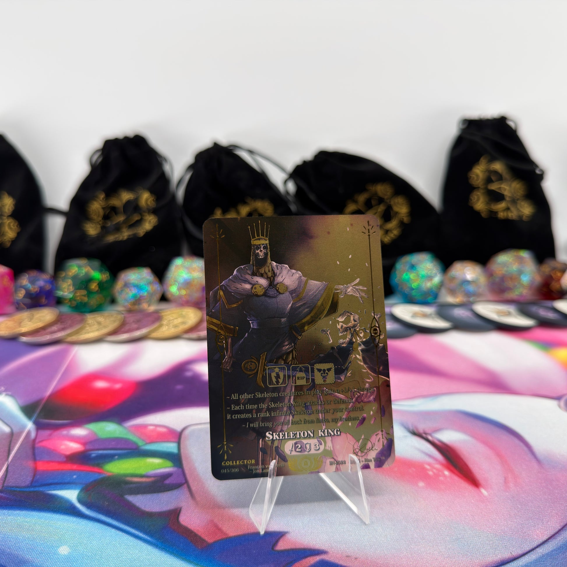#1275 Skeleton King */5 | 045/306 | Gold Matte Test Collector | Vault Pack v1 | Rare (EN)