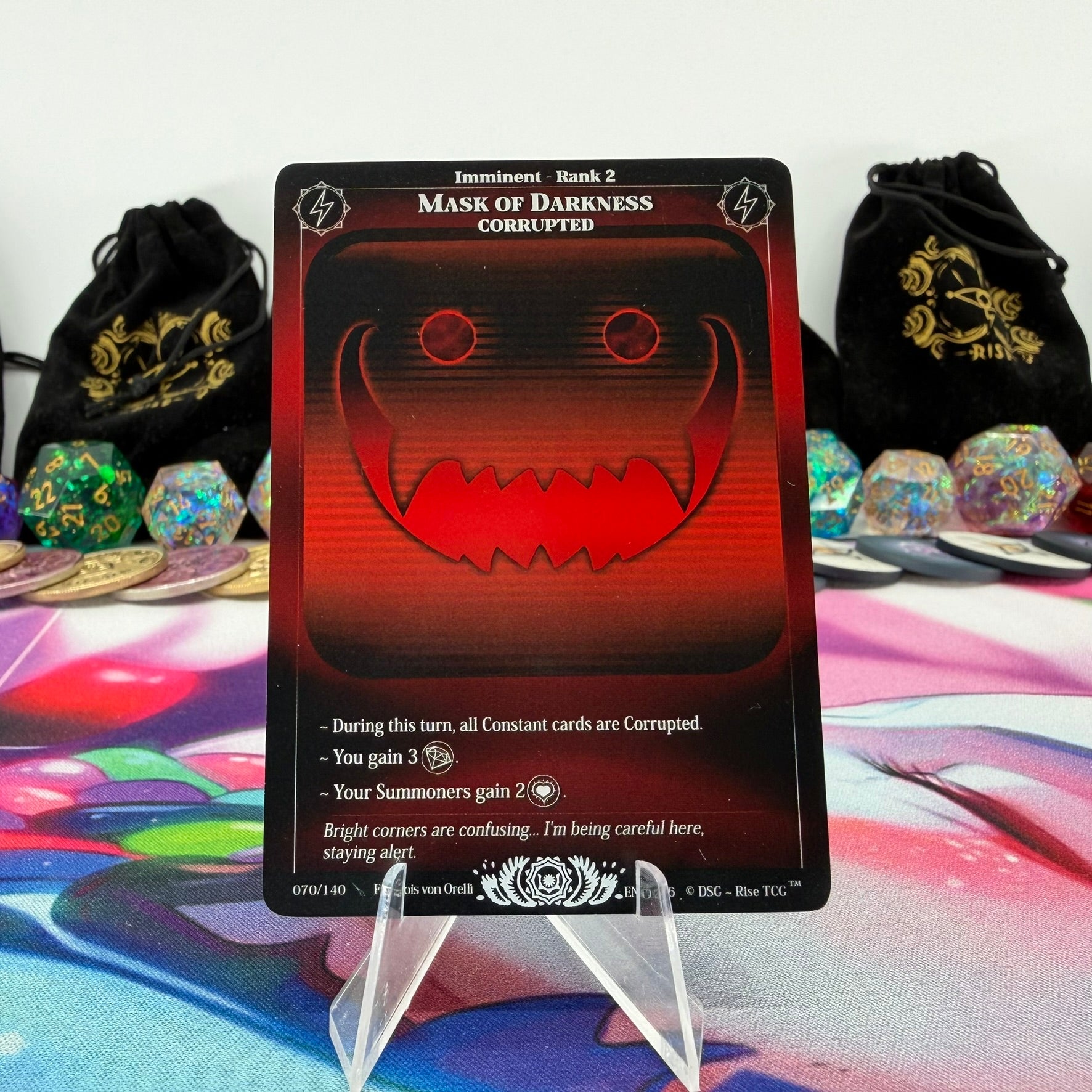 #1317 Mask Of Darkness | 070/140 | Non Holo | Corrupted | Legendary (EN)