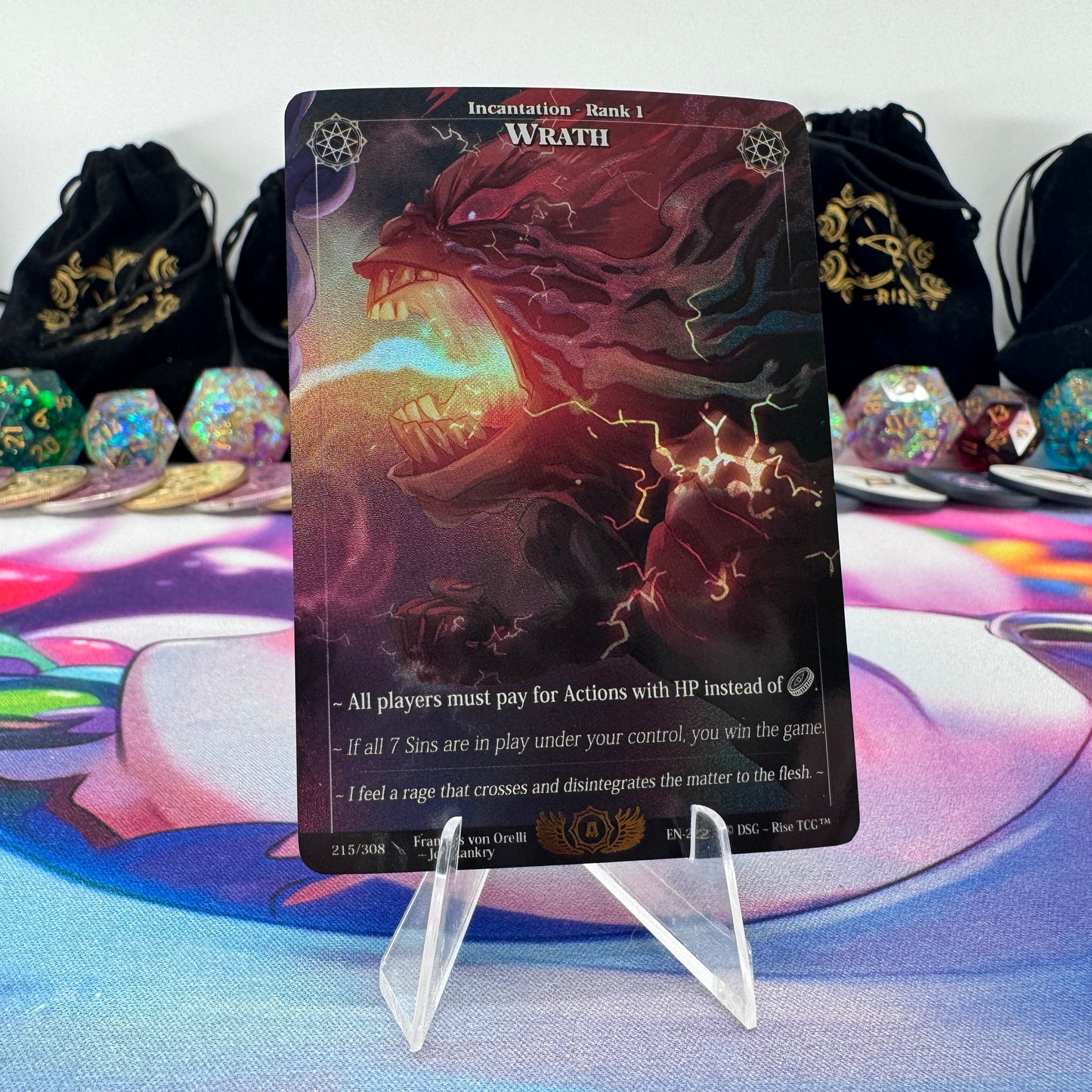 #1653 Wrath | 215/308 | Holo | Alpha | Rare (EN)