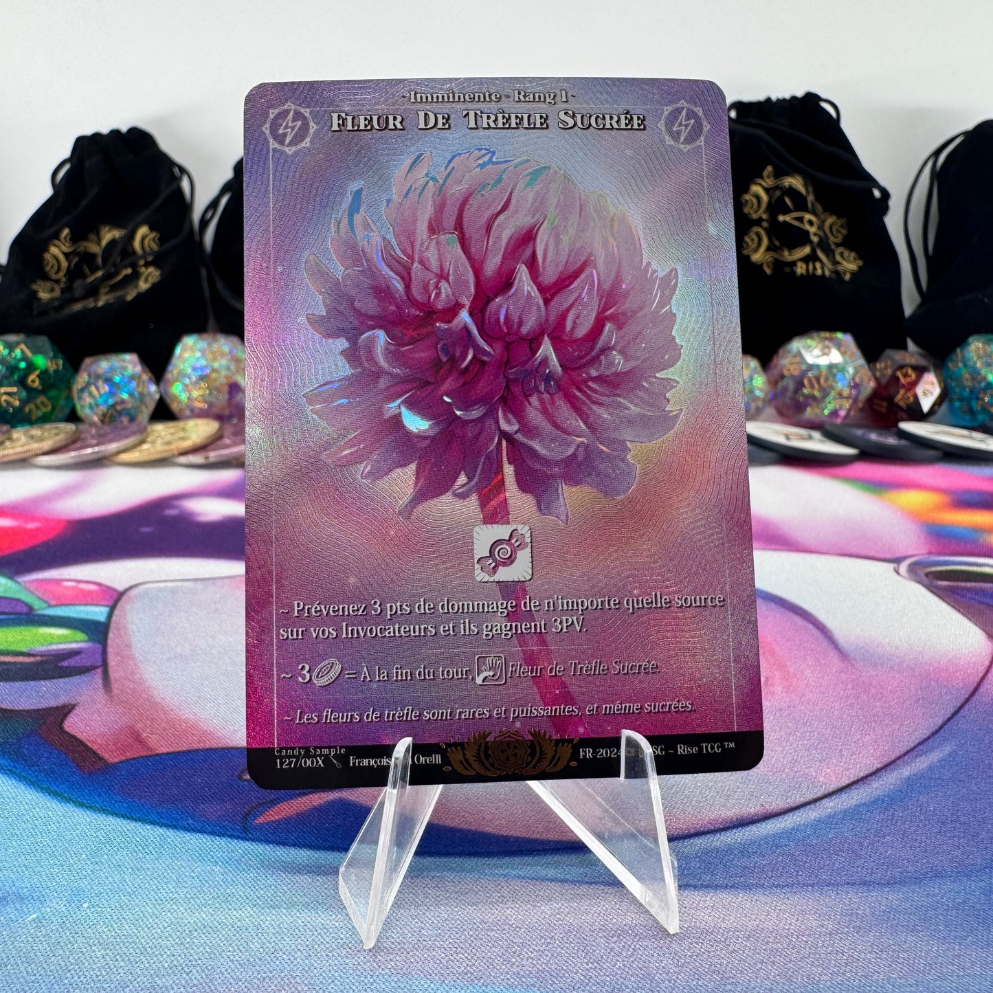 #1663 Fleur De Trefle Sucree | 127/00X | Holo | Candy Sample | Legendary (FR)