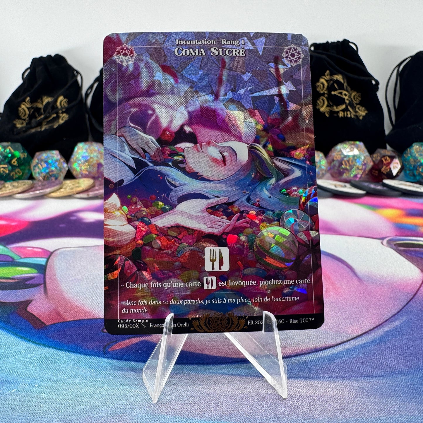 #1664 Coma Sucre | 095/00X | Holo | Candy Sample | Legendary (FR)