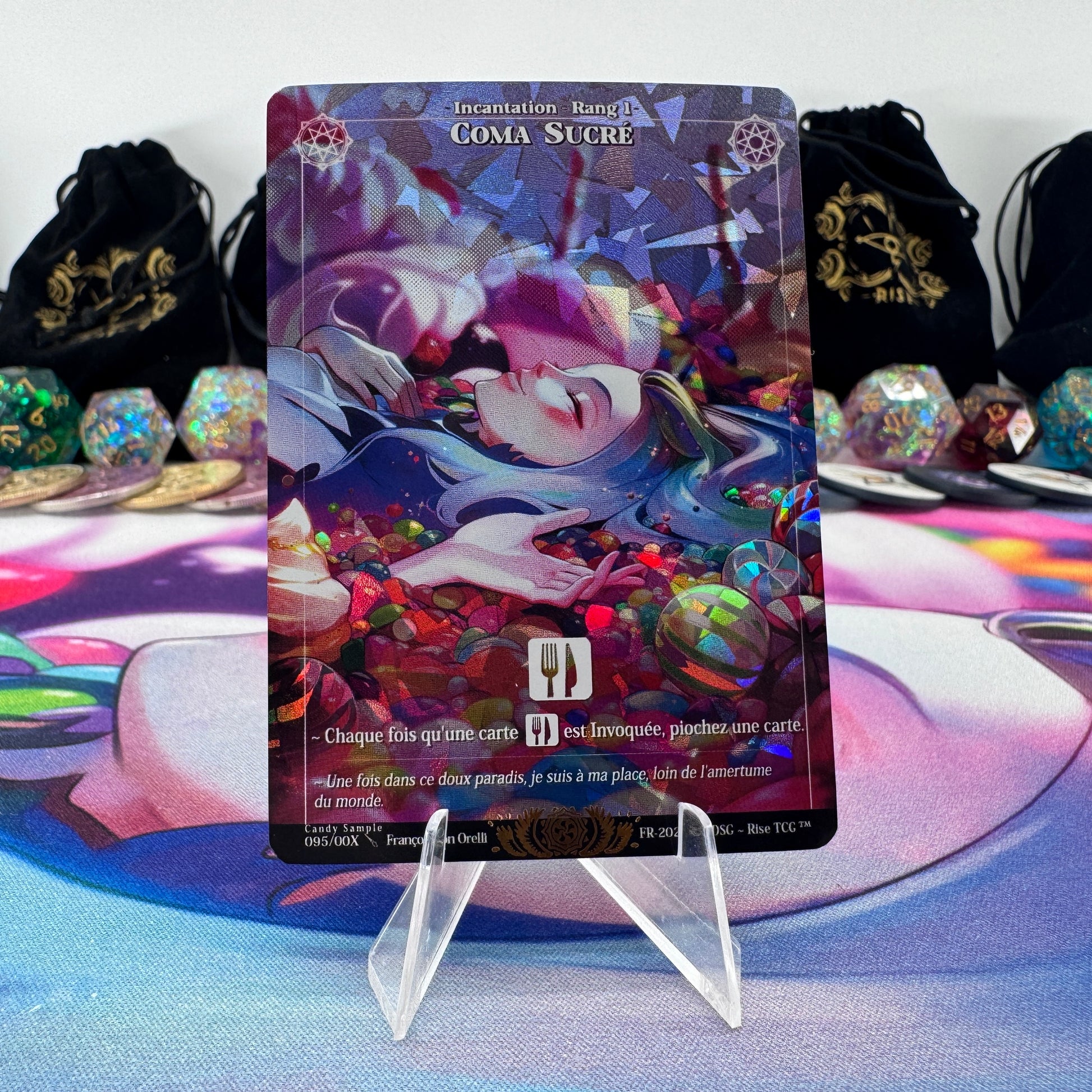 #1664 Coma Sucre | 095/00X | Holo | Candy Sample | Legendary (FR)