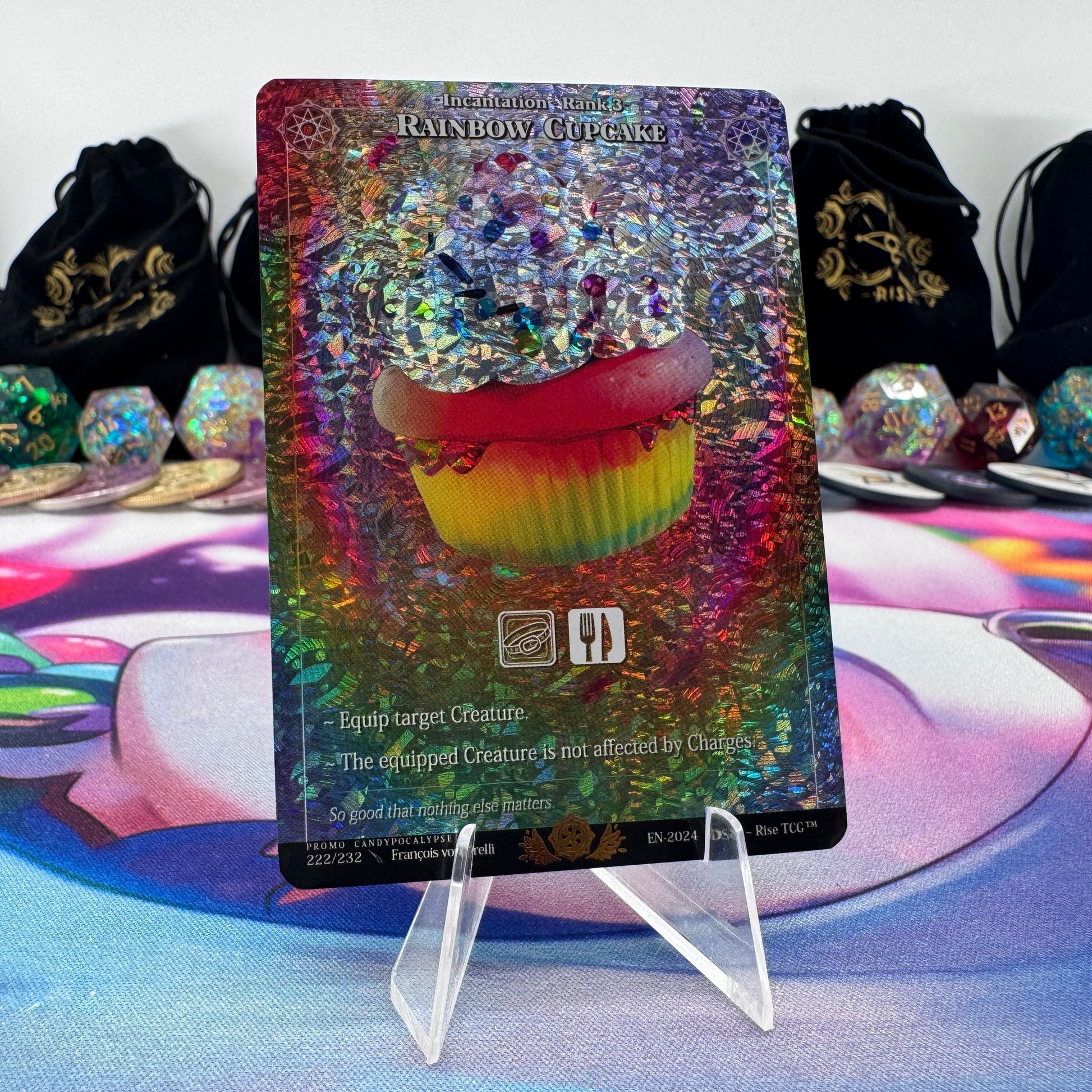 #1674 Rainbow Cupcake | 222/232 | Cracked Ice Mini Holo | Candypocalypse Promo | Uncommon (EN)