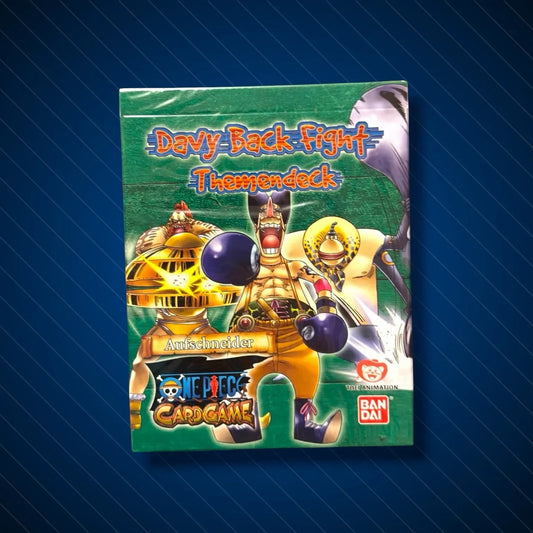 CollectnTrade One Piece Card Game Davy Back Fight Themendeck Aufschneider mit Charakteren und Logo