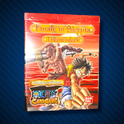CollectnTradeHere One Piece Kartenspiel Themendeck Finale in Skypia Himmelsstürmer mit Luffy und einem Gegner