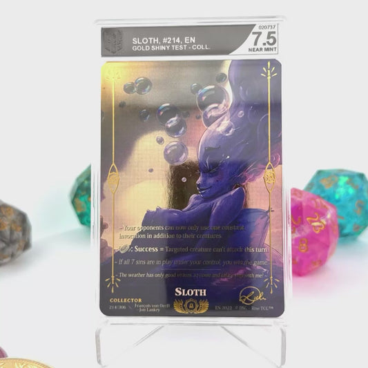 Rise TCG - Sloth - Glossy Gold Test Collector - POP5