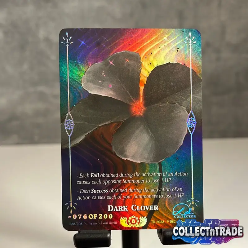 Rise TCG - Dark Clover Silver Collector 076 of 200 #238 /