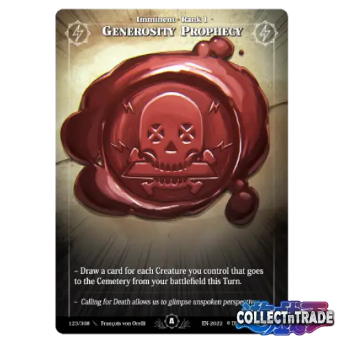 Rise TCG - Generosity Prophecy #123 - Einzelkarten