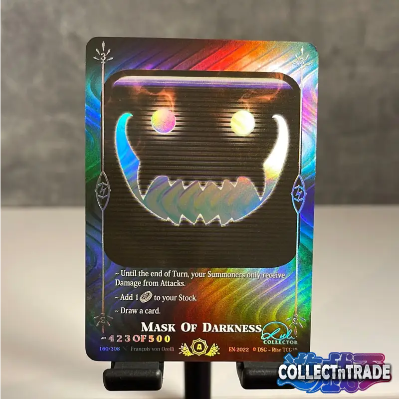 Rise TCG - Mask of Darkness Silver Collector 423 of 500 #160