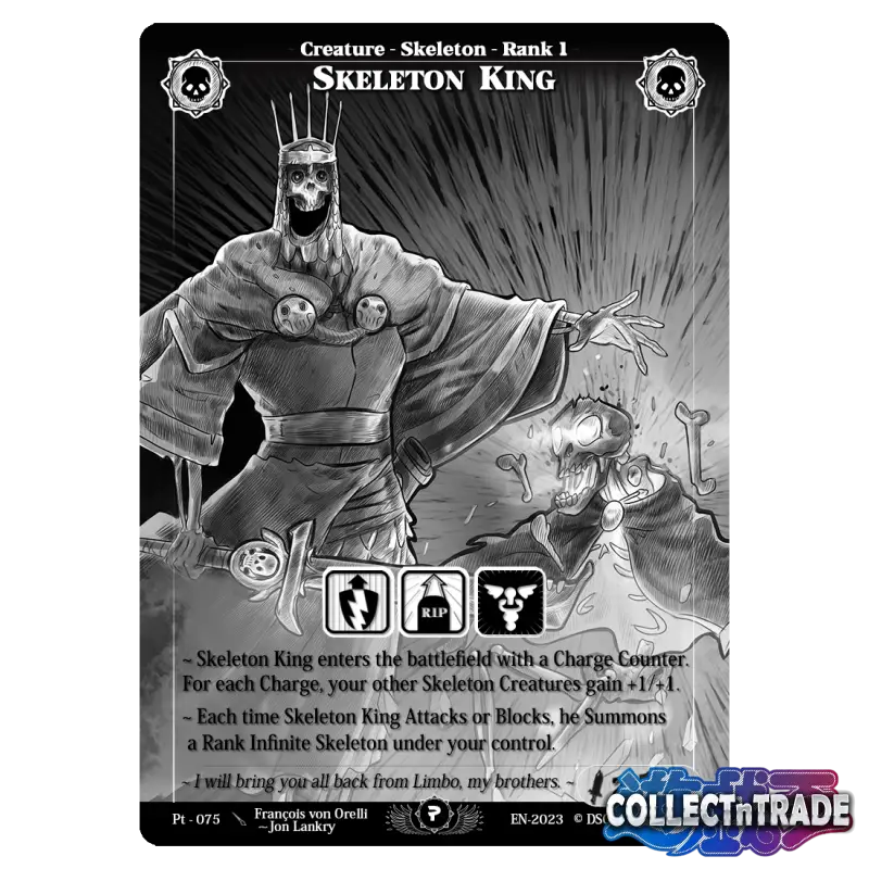 Rise TCG - Skeleton King Sketch #Pt-75 - Einzelkarten